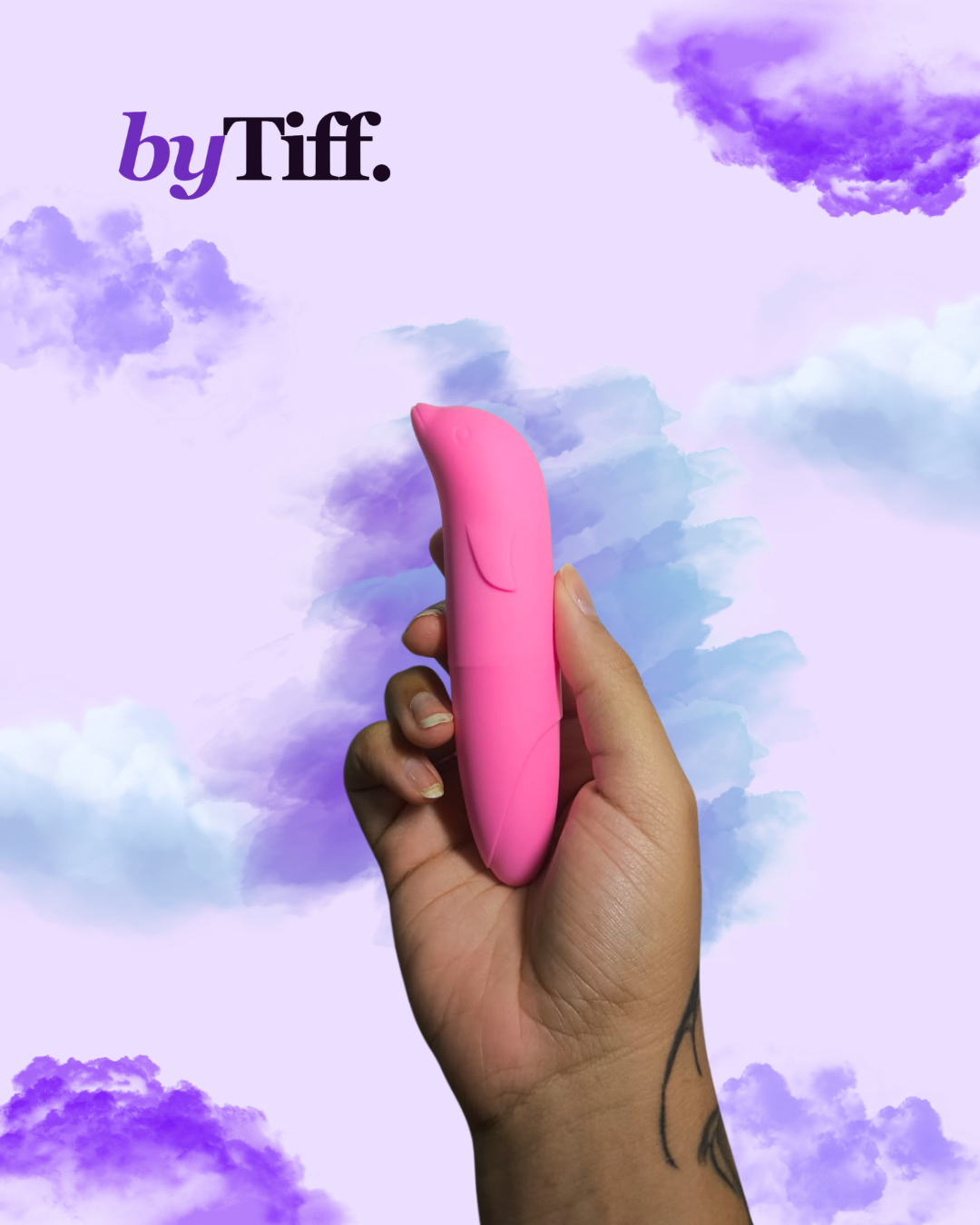 Vibrador Golfinho Rosa a Pilhas