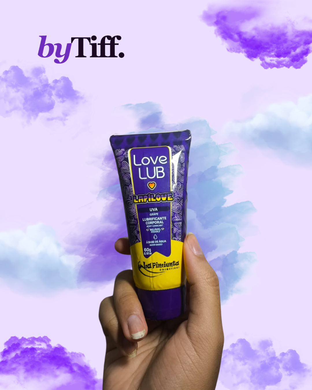Love Lub Lapilove Uva — Lubrificante Corporal Beijável 60g — La Pimienta